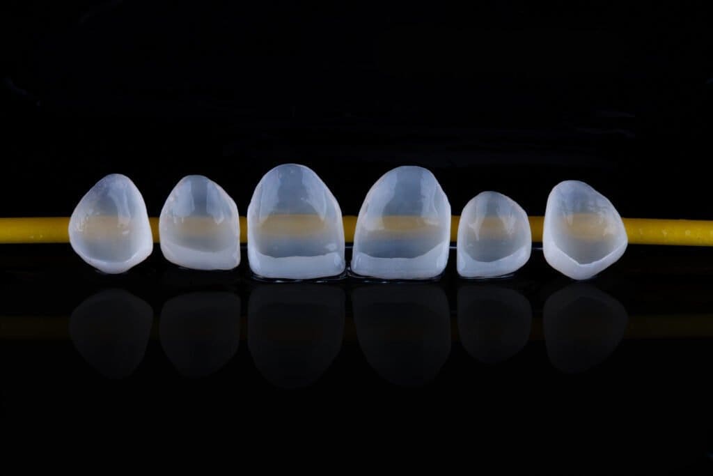 material lente de contato dental